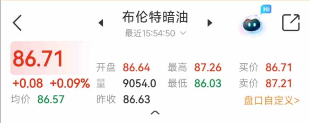 周末不歇盘!布伦特暗油实时行情在线查看教程