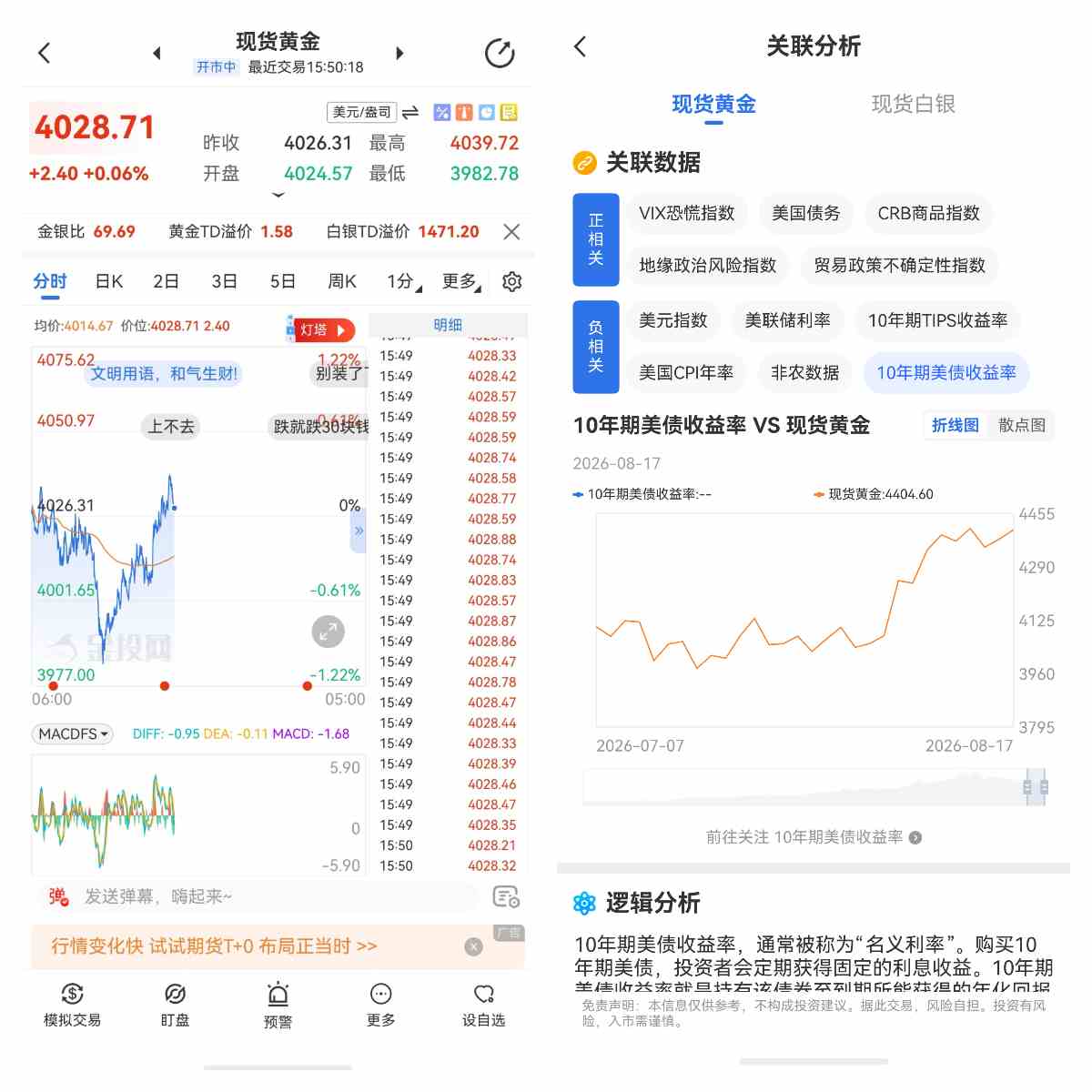 黄金为什么加息不跌、降息不涨? 三层定价框架比死记消息管用